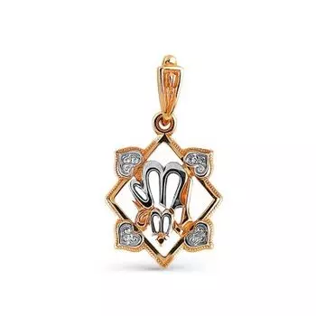 Подвеска из красного золота Линии Любви