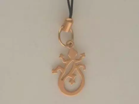 Подвеска из красного золота Линии Любви