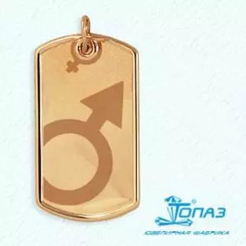 Подвеска из красного золота Линии Любви