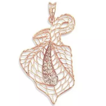 Подвеска из красного золота Линии Любви