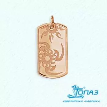 Подвеска из красного золота Линии Любви