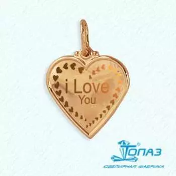 Подвеска из красного золота Линии Любви