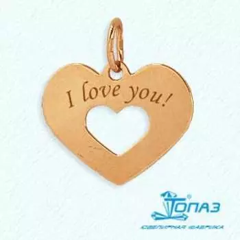 Подвеска из красного золота Линии Любви