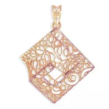 Подвеска из красного золота Линии Любви