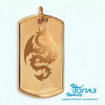 Подвеска из красного золота Линии Любви