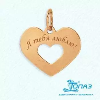 Подвеска из красного золота Линии Любви