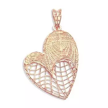 Подвеска из красного золота Линии Любви