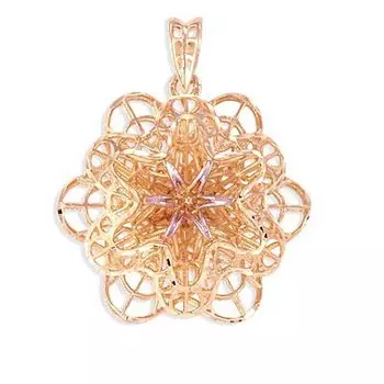 Подвеска из красного золота Линии Любви