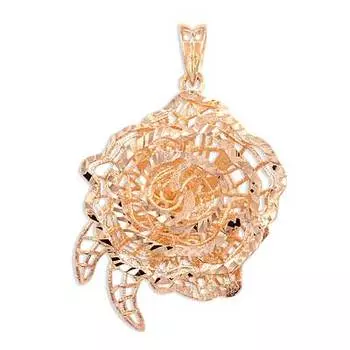 Подвеска из красного золота Линии Любви