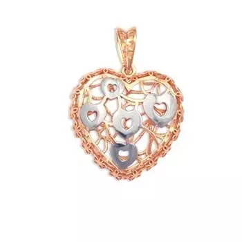 Подвеска из красного золота Линии Любви