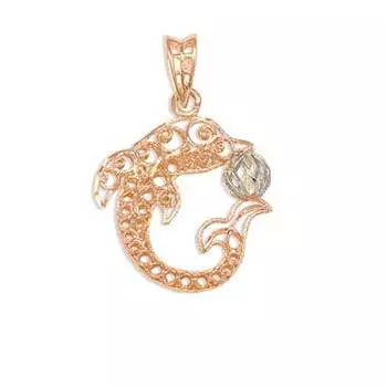 Подвеска из красного золота Линии Любви