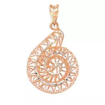 Подвеска из красного золота Линии Любви