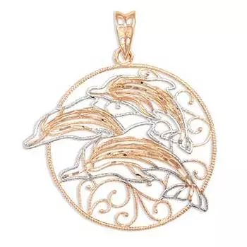 Подвеска из красного золота Линии Любви