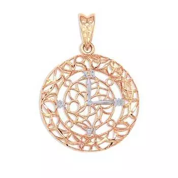 Подвеска из красного золота Линии Любви