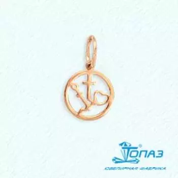 Подвеска из красного золота Линии Любви