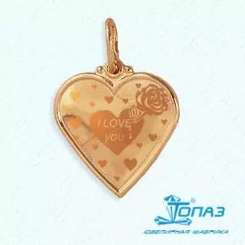 Подвеска из красного золота Линии Любви