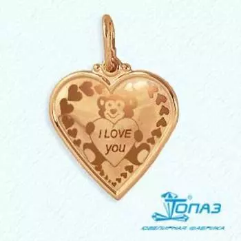 Подвеска из красного золота Линии Любви