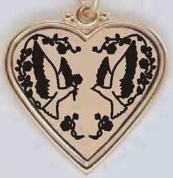 Подвеска из красного золота Линии Любви