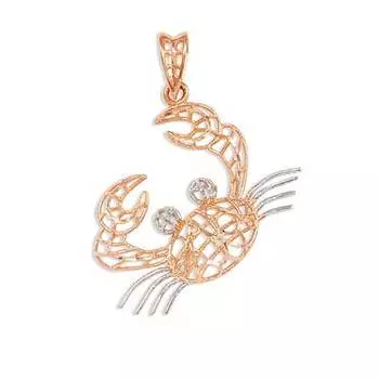 Подвеска из красного золота Линии Любви