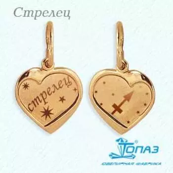 Подвеска из красного золота Линии Любви