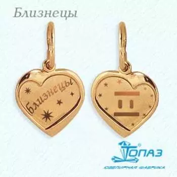 Подвеска из красного золота Линии Любви