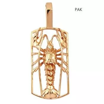 Подвеска из красного золота Линии Любви