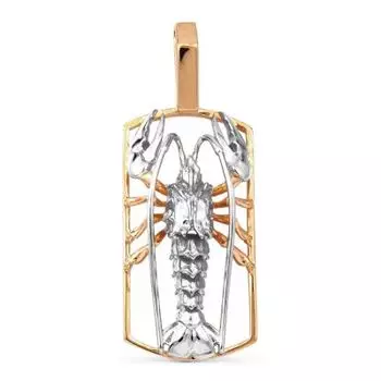 Подвеска из красного золота Линии Любви