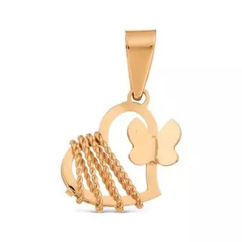 Подвеска из красного золота Линии Любви