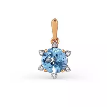 Подвеска из красного золота Линии Любви