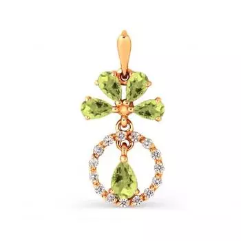 Подвеска из красного золота Линии Любви