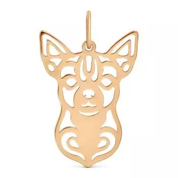 Подвеска из красного золота Линии Любви