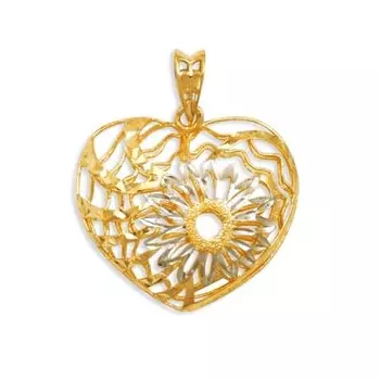 Подвеска из желтого золота Линии Любви