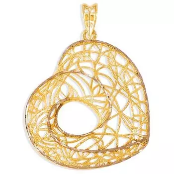 Подвеска из желтого золота Линии Любви