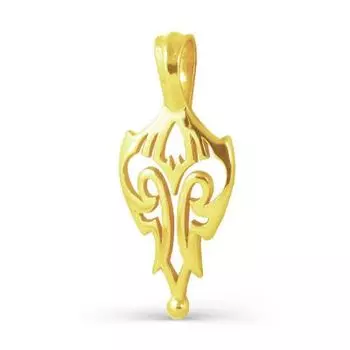 Подвеска из желтого золота Линии Любви