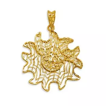 Подвеска из желтого золота Линии Любви