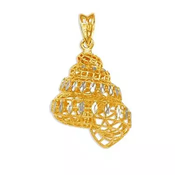 Подвеска из желтого золота Линии Любви