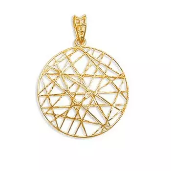 Подвеска из желтого золота Линии Любви