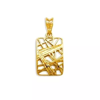 Подвеска из желтого золота Линии Любви