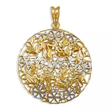 Подвеска из желтого золота Линии Любви