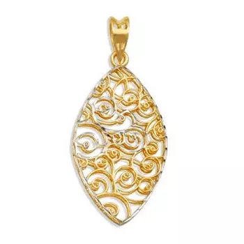 Подвеска из желтого золота Линии Любви