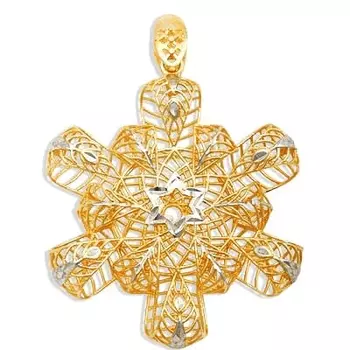 Подвеска из желтого золота Линии Любви