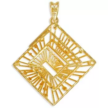 Подвеска из желтого золота Линии Любви