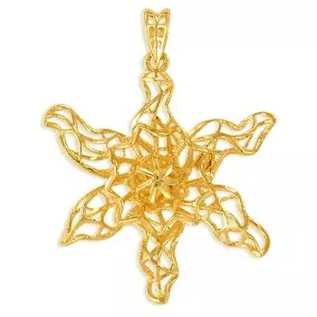 Подвеска из желтого золота Линии Любви