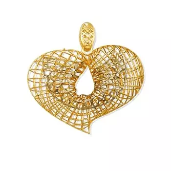 Подвеска из желтого золота Линии Любви