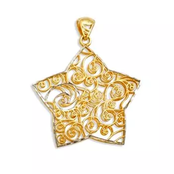 Подвеска из желтого золота Линии Любви