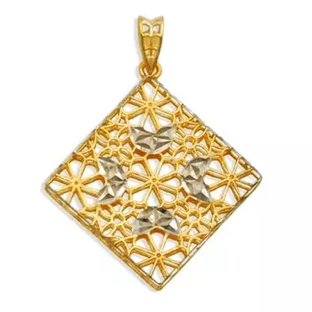 Подвеска из желтого золота Линии Любви