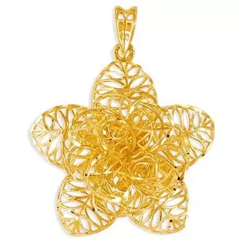 Подвеска из желтого золота Линии Любви