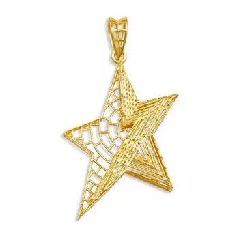 Подвеска из желтого золота Линии Любви