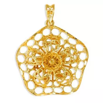 Подвеска из желтого золота Линии Любви