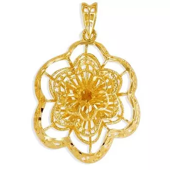 Подвеска из желтого золота Линии Любви